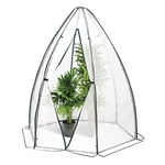 WOLTU Serre de Jardin Serre de Jardin 160x180cm Serre Bâche PE Demi-translucide 130g/m2, imperméable, résistante à la Pluie et à la Neige Serre Polyvalente Abri des Plantes Blanc