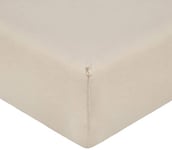 De Witte Lietaer Bumblebee Drap Housse Percale Luxe, Coton, Beige Sand, 80 x 200 x 40 cm