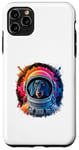 Coque pour iPhone 11 Pro Max Homme Femme Coloré Space Astronaute Teckel