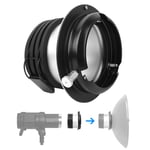 Mavis Laven Camera Lens Adapter Ring,Portable Alloy Adapter Ring Convertor for Profoto Mount to for Bowens Mount Softbox Flash Light Photography Light Adapter Ring