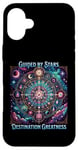 iPhone 16 Plus Motivational Astrology Design - Guided by Stars Case