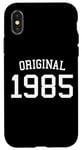 Coque pour iPhone X/XS Original 1985, 40 ans pour homme et femme 40ème anniversaire