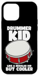 Coque pour iPhone 12 mini Drummer Kid Percussion Drummer Youth Marching Band Music