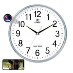 Caméscope Horloge Murale 1080P Capteur Mouvement Caméra Espion Invisible WiFi YONIS - Neuf