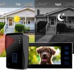 7In Tft Wired Video Door Phone Doorbell Intercom System Touch Key Ir Night Part