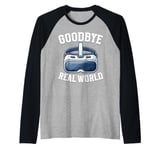 Virtual Reality Athlete Funny VR Gamer Console Headset Raglan Baseball Tee