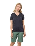 Jack Wolfskin Womens Crosstrail T-Shirt Shortsleeve, Graphite, XL EU