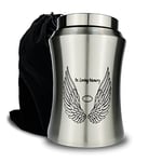 CHIEMOT Up to 220 lbs Large Cremation Urns for Adult Human Ashes, Angel Wings in Loving Memory Decorative Funeral Burial Urn for Male Female Ashes with Velvet Bag