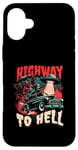 Coque pour iPhone 16 Plus Highway to Hell - Bold Urban Graffiti Esthétique