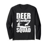 Deer Hunting Squad vintage men Antlers Hunting Season Long Sleeve T-Shirt