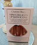 CHARLOTTE TILBURY Mini Collagen Lip Bath Icons 3 x 2.6ml New & Boxed