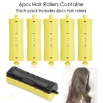 6x Hair Rollers Wave Heat Perm Rod Hair Clip Curlers Hairdressing Tool GFL