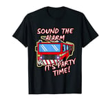 Sound The Alarm It's Party Time Kids Fire Engine Firefighter T-Shirt