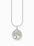 Thomas Sabo KE2220-007-21-L45V Silver necklace w. Tree of Love pendant u. wei...