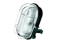 Lena Oval Fixture 1X 60W E27 Ip44 With A Metal Mesh, White (320170)