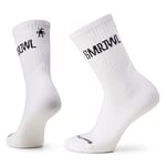 Smartwool Athletic SMRTWL Logo Crew Socks, WHITE, Medium