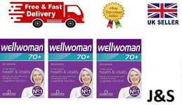 Vitabiotics Wellwoman 70+ Tablets Vitamins Nutrients (3 Pack)