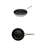 Le Creuset 3-Ply Stainless Steel Non Stick Frying Pan 24 cm and Non Stick Omellete Pan 20 cm