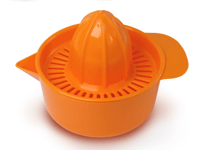 Plastic Manual Lemon/Orange Citrus Juicer Bowl with Pulp Strainer, Multicolor