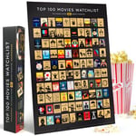 Curious Charts Commission Official IMDb 100 Movies Poster (Scratch-Off Version)