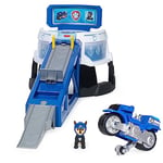 PAW Patrol, Moto Pups Moto HQ Playset with Sounds and Exclusive Chase Figure and Motorcycle Vehicle