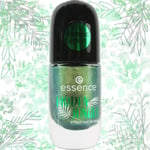 GEL NAIL VARNISH Essence Cruelty Free Hidden Jungle Green Glitter Polish 8ml UK