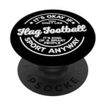 OK If You Don't Like Flag Football Smart People Sport PopSockets PopGrip Interchangeable