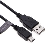 Mini Cable de USB Chargeur Data Sync Compatible avec Canon Digital IXUS Series: IXUS 160/162 / 165 170 172 210 220 HS 230 HS 240 HS 255 HS 265 HS 275 HS 300 HS 310 HS / 500 HS/ 510 (UC-E4) 0,8m