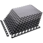 Sports equipment puzzle mat dark grey 9 pièces HMS MP12