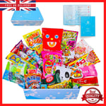 Japanese Snacks & Candy Box & English Pamphlet 30 x Dagashi Sweets Candy Hamper