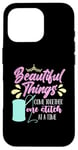 iPhone 16 Pro Beautiful Things Come Together Loves Stitching Cross Stitch Case