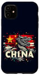 iPhone 11 Double Exposure China Flag Chinese Dragon Celebration Wave Case