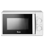 Swan 20 Litres Manual Microwave With 5 Power Levels , 700W White - SM4420WHT