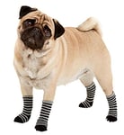 Karlie Sockies Chaussettes pour Chien L : 45 mm l : 35 mm Noir/Gris S