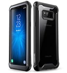 i-Blason Coque Samsung Galaxy S8 Plus, Coque Transparente Antichoc Bumper avec Protecteur d'écran Intégré [Série Ares] pour Galaxy S8 Plus 2017 (Noir)