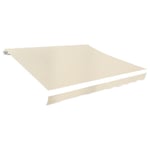 vidaXL Markisduk gräddvit 350x250 cm Creme