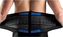 SUAVER Back Brace Support Belt, Adjustable Deluxe Neoprene Double Pull Lumbar Lower Back Support Brace Exercise Belt Pain Relief,Helps Men & Women Relieve Lower Back Pain (XXXX-L/50-54)