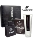 Lot Homme Parfum Rockford Wildblack EDT 100ml+ Gel Douche Et Échantillons Cadeau