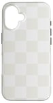 Coque pour iPhone 16 GRAND DAMIER ÉCHIQUIER CLASSIQUE DESIGN LUXE FEMMES HOMMES