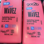 X 2 Schwarzkopf Got2b Got Curlz Hydrating Beach Curly Waves Hair Spray, 150mlX2