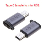 Adaptateur de connecteur de type C femelle vers Micro USB/VopeC femelle vers Mini USB/Micro USB femelle vers Type C/Micro USB femelle vers Mini USB - Type Type C to mini USB