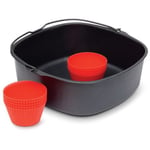 Kit de patisserie et moules a muffins en silicone pour Airfryer XL - PHILIPS - HD9945/01