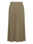 Mango Pleated Long Skirt Grön