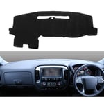 LINGJIE Respirant Tableau De Bord De Voiture Dash Couverture Mat, pour Chevrolet Silverado 1500 2500 3500 Sierra 2014-2018, Tableau De Bord De Voiture Pad Étanche À La Lumière