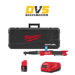 Milwaukee M12ONEFTR12-201C 12V 1/2'' Digital Impact Torque Wrench-1x 2Ah Battery