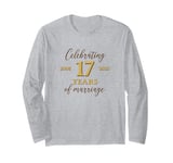 Funny 17 Years of Marriage 2008 17th Wedding Anniversary Long Sleeve T-Shirt