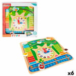 Jouet Educatif Colorbaby Calendrier 30 x 30 x 3 cm [6 Unités]