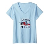 Transformers I've Been Nice Optimus Prime Portrait V-Neck T-Shirt