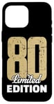 Coque pour iPhone 16 Pro Max 80e anniversaire édition limitée anniversaire anniversaire