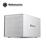 Yottamaster 4 Bay RAID Hard Drive Enclosure TypeC For 2.5/3.5" Inch SATA HDD SSD